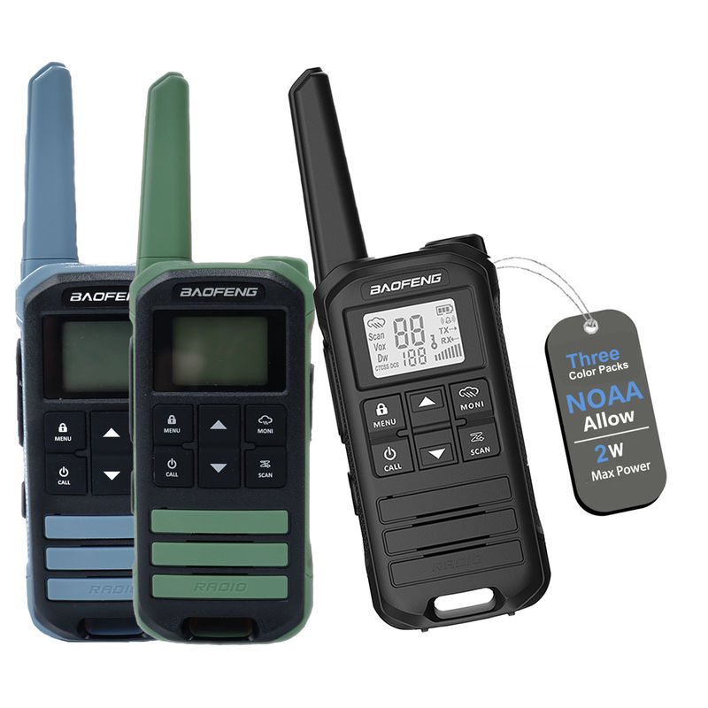 BF FR-22A 2W Walkie Talkie de largo alcance para senderismo Intercoms para comunicación al aire libre