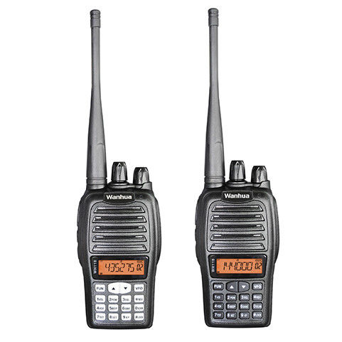Wanhua WH118 Radio portátil Walkie Talkie 2W Potencia de salida de banda doble UHF VHF Largo alcance