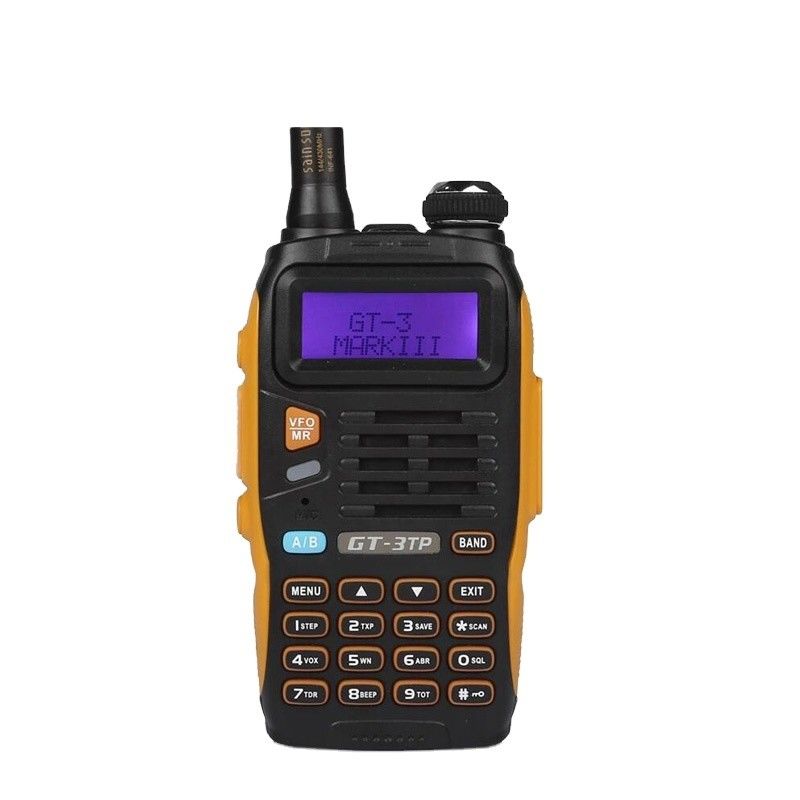 128 canales de almacenamiento Walkie Talkie a prueba de agua de 5 vatios Radio móvil de doble banda de dos vías