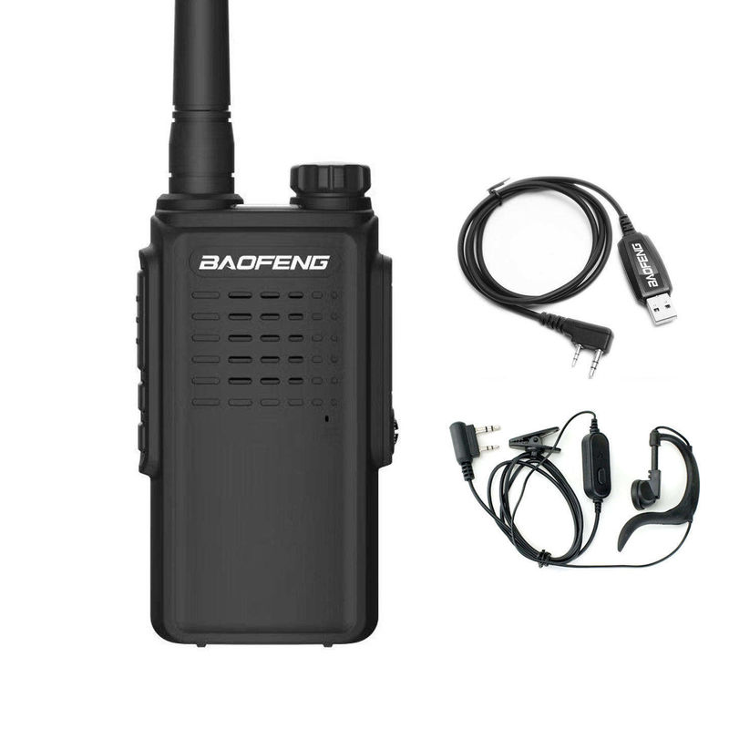 Tipo de terminal portátil 5W de banda doble UHF Walkie Talkie para comunicación de intercomunicadores