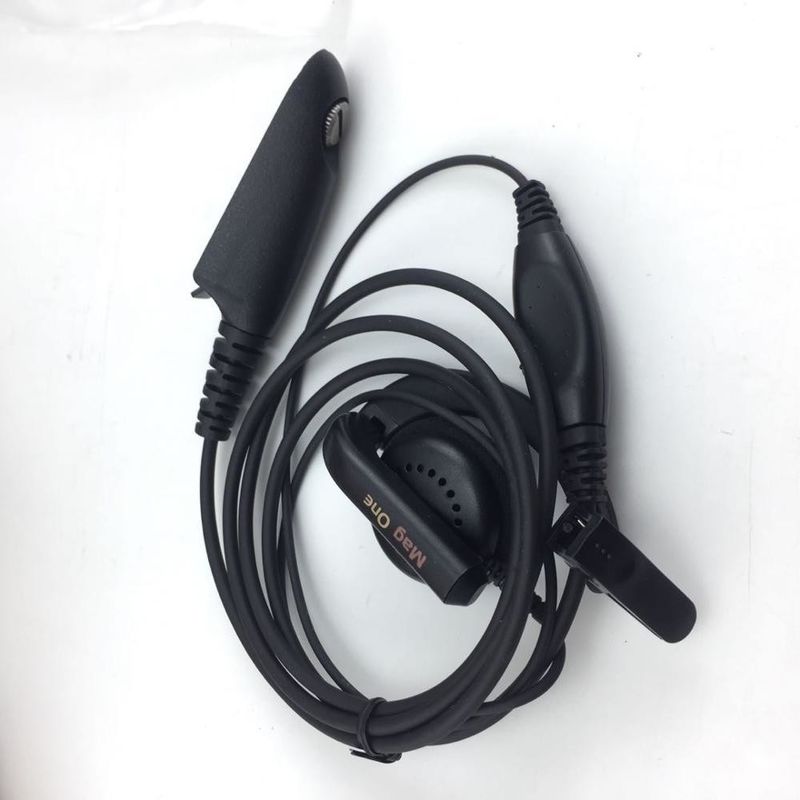 Walkie Talkie auriculares con cable en negro y compatible con Motorola GP328 GP340 GP380