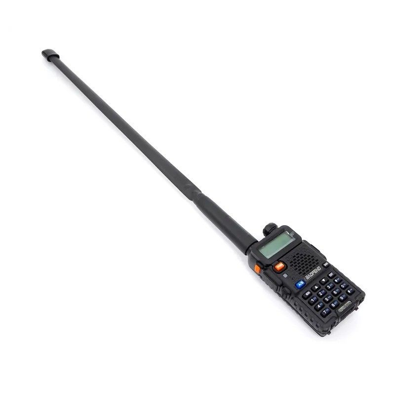 VHF/UHF 144/527MHz Walkie Talkie Antenna con diseño plegable y potencia de salida de 1W