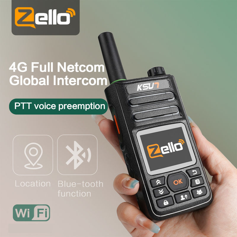 GPS WiFi Red POC Walkie Talkie 4G POC Radio bidireccional con comunicación de largo alcance