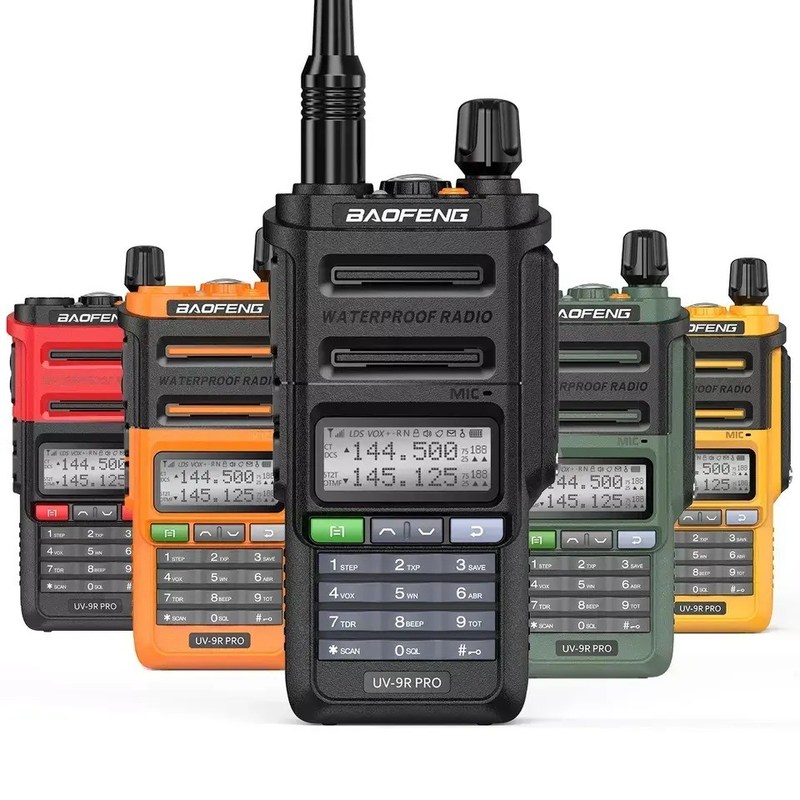 GMRS Walkie Talkie Tipo Baofeng UV-9R PRO A prueba de agua IP68 Radio de largo alcance UHF/VHF