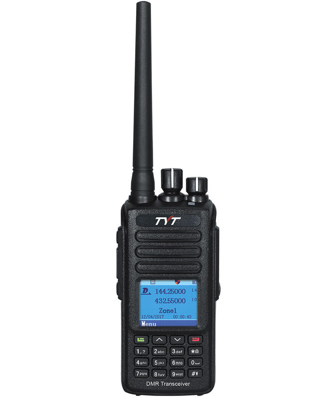 DMR Banda doble IP67 GPS impermeable Opcional 100000 Contactos 131mm*61mm*36mm Radio digital
