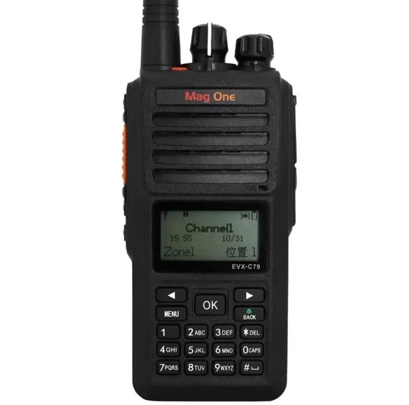 Radio portátil Dmr de dos vías con intercomunicador digital impermeable IP67