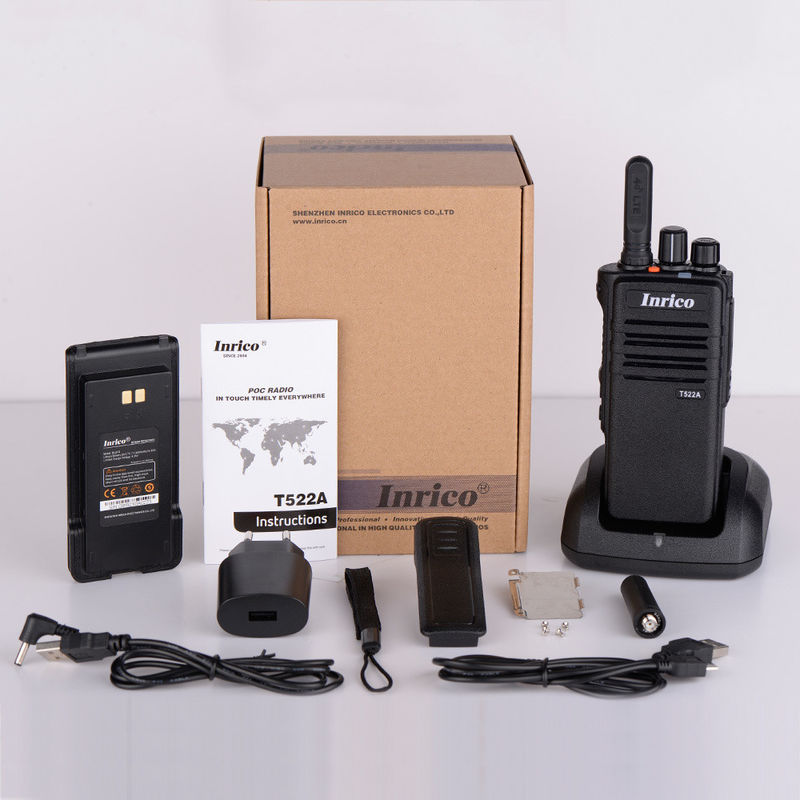 Rango máximo 50 km Radio de Internet 4G Poc T522A Zello Walkie Talkie T522A Radio de red