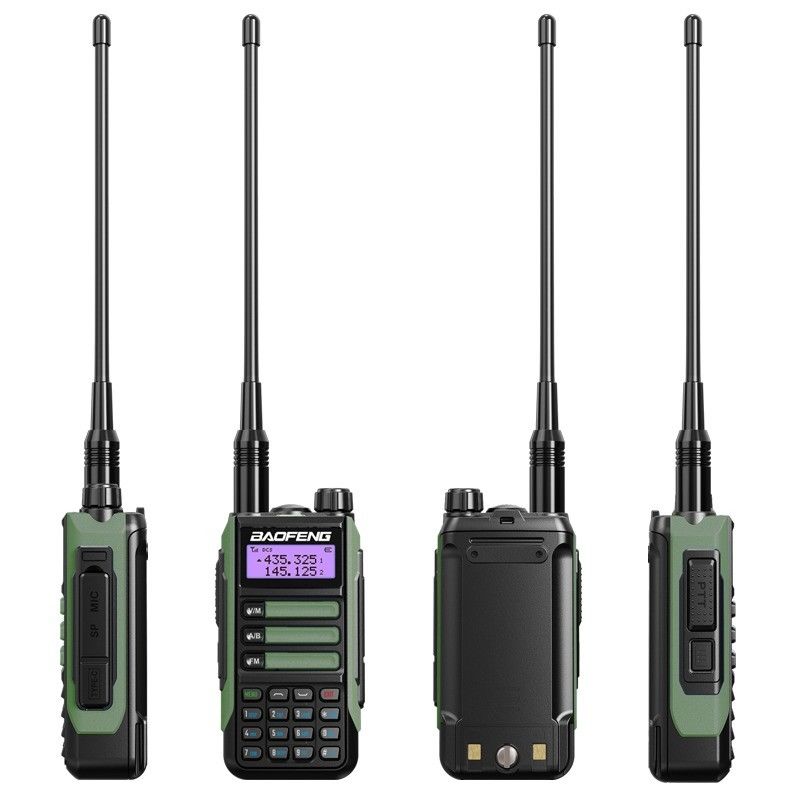 2024 BaoFeng UV-16 PRO High Power TYPE-C Walkie Talkie con color negro y salida de 5W