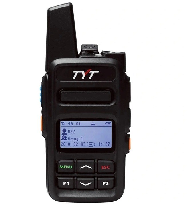 110*50*32mm Tyt IP-38plus Walkie Talkie inalámbrico con tarjeta SIM y potencia de salida