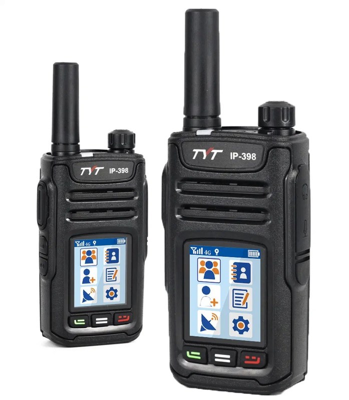 128 canales GPS portátil de larga distancia de grabación de voz Sos Tyt LTE Walkie Talkie IP-398