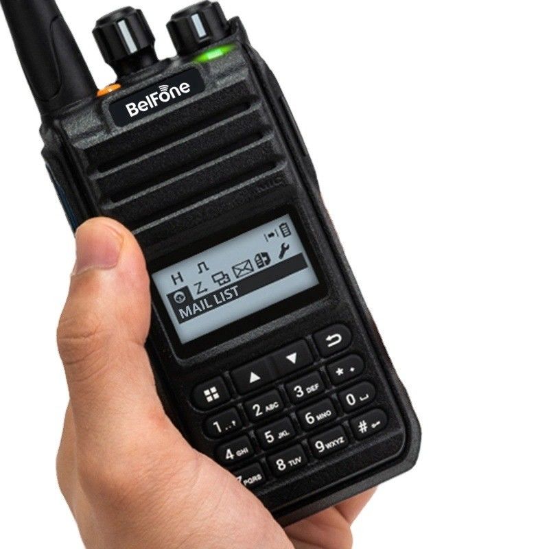 Black Belfone Bf-Td515 VHF UHF Radio de largo alcance 5W portátil inalámbrico de dos vías comercial
