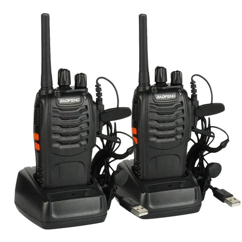 Baofeng Bf-88E 1500mAh Walkie Talkie portátil de dos vías para FRS y radio de jamón en 2024