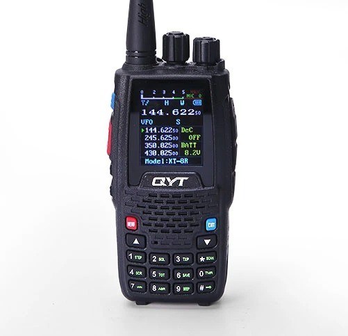 Productos de Walkie Talkie de estilo Qyt Kt-8r de larga distancia pantalla a color de banda cuadrada de mano