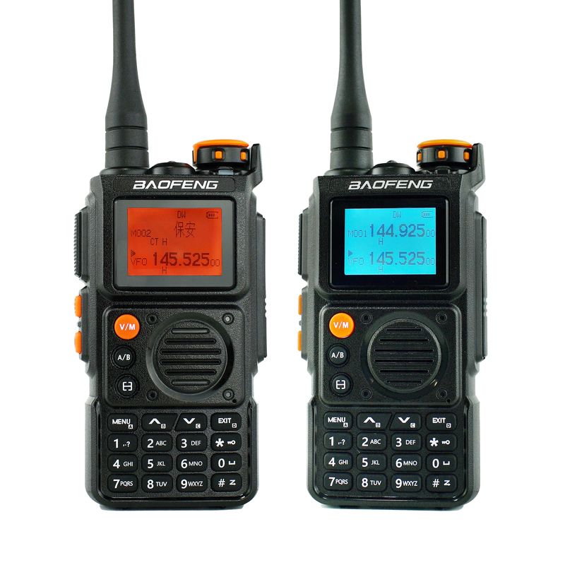 Walkie Talkie de carga tipo C de banda completa UV-K6 de largo alcance con batería estándar de 1400 MAH