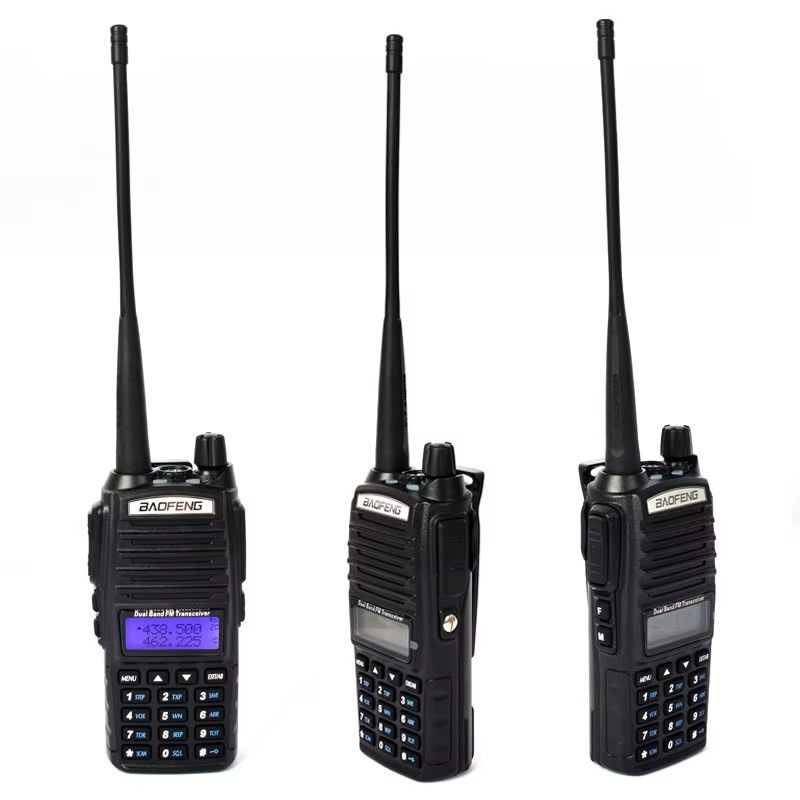 265g BAOFENG UV-82 Dual Band Dual Display Dual Walkie Talkie de espera para profesionales