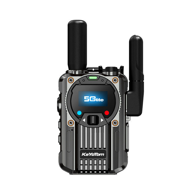 4G POC Walkie Talkie de aleación de zinc con función de radio FM y soporte exclusivo de PTT