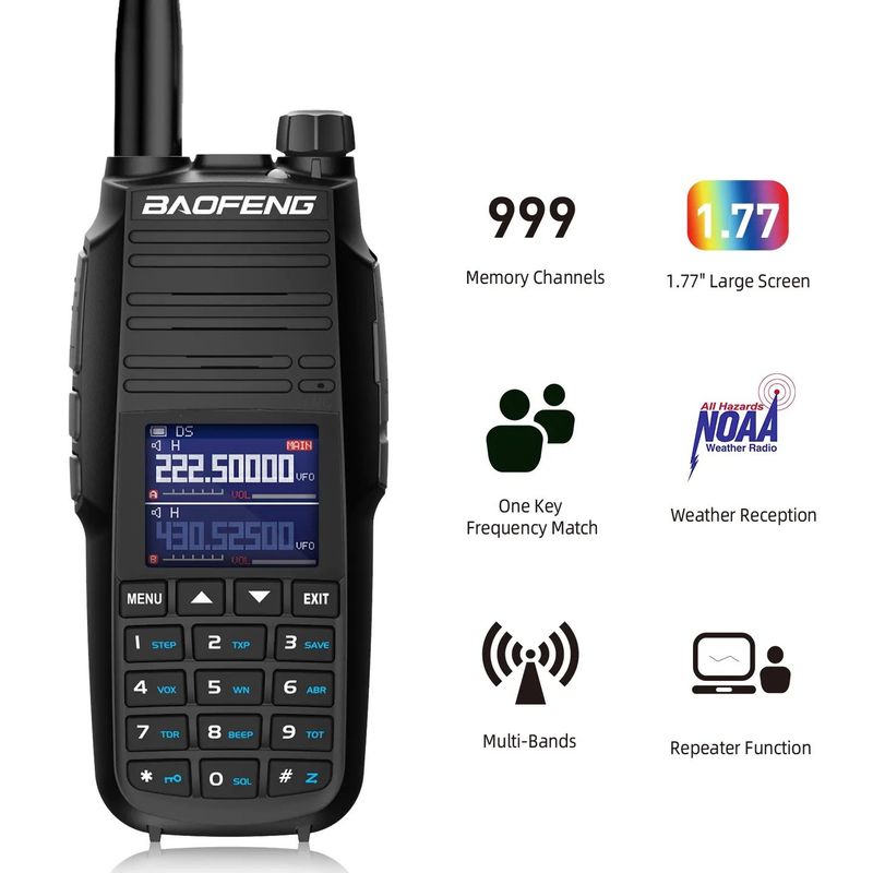 Talkie Walkie de largo alcance Baofeng UV-29L Talkie-Walkie 10W Transceptor de radio de jamón USB-C